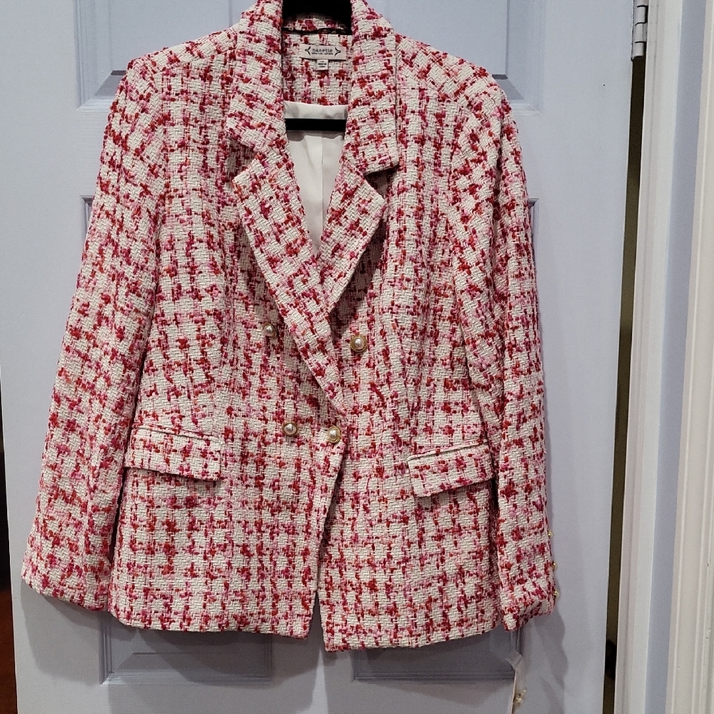 NWT Nanette LEPORE Tweed Blazer